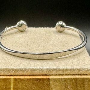 Men’s Silver Torque Bangle Bracelet